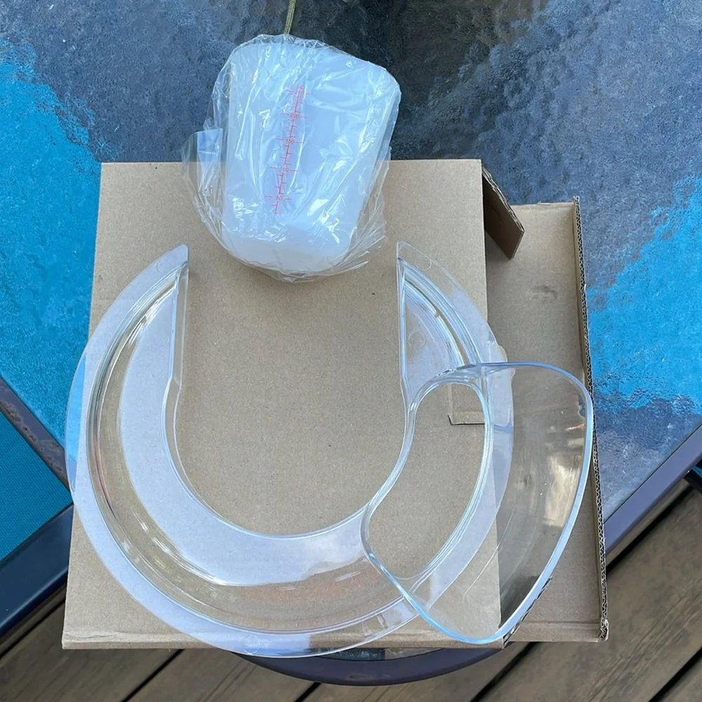 Pouring Shield and Measuring Cup Accessory For Mixer  Kitchen‎ Aid Compatible